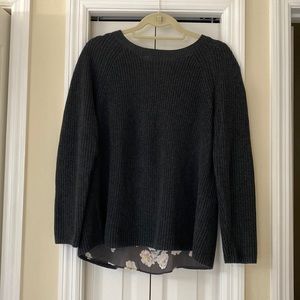 LOFT mixed media sweater. Medium.
